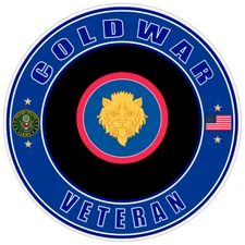Cold War Veteran Bumper Sticker Military Vinyl Soldier Decal 5"