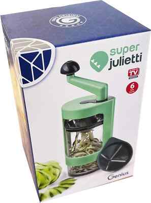 Genius Spiralschneider Obst-Gemüse-Schneider Super Julietti 6-tlg. Grün NEU 4023012180184| eBay