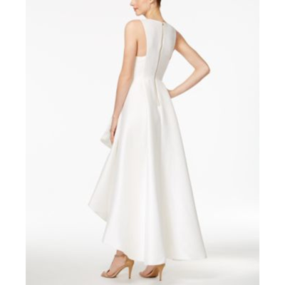 a-line v-neck asymmetrical chiffon bridesmaid dress with ruffle BABARONI Halter Deep-V Neck Chiffon Asymmetrical Dresses-Dusty Rose, Dusty Rose / US0