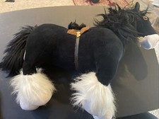 Disney Store Brave Angus Black Horse Plush Stuffed Animal Toy 14  x 17" Large