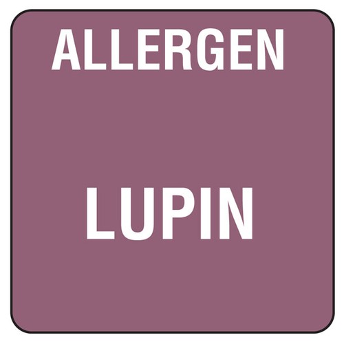 Food Allergen Labels Lupin Roll of 500 Food Allergy Labels