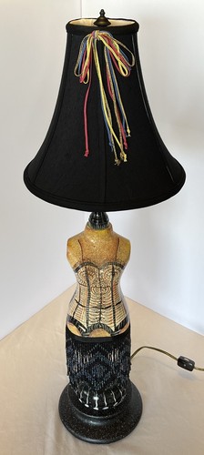 VINTAGE FREDERICK COOPER Candelabra Table Lamp - MARDI GRAS THEME - 30.5" High