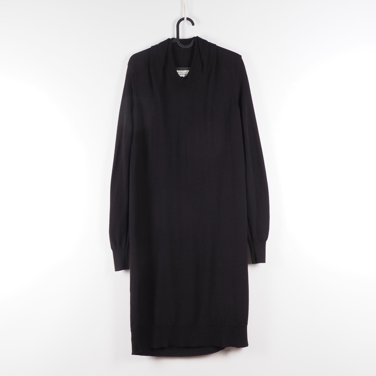 Maison Martin Margiela ウールワンピース Maison Martin Margiela MM6 Women's Black Wool Long Sweater Dress M