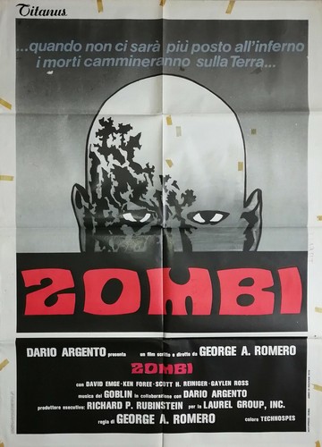 Manifesto 2F ZombI Big Poster Dawn Of The Dead George Romero David Emge 1978