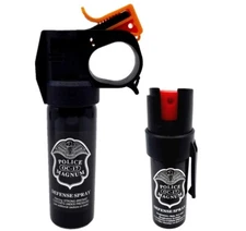 Police Magnum pepper spray 3 ounce Fire Master .50oz Pocket Clip Self Defense