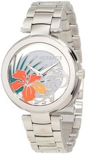 Versace Women's I9Q99D1HI S099 Mystique White Silver Sunray Dial Wristwatch