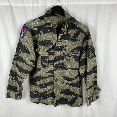 ジャケット・アウター 1960s US ARMY vietnam tiger stripe shirt 1960's US.ARMY Tiger Stripe Jacket | Unwave