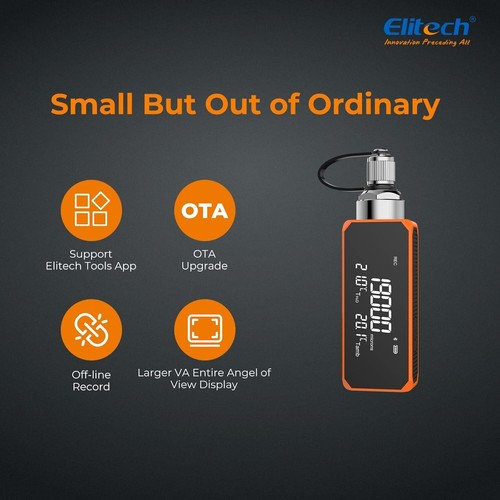 Elitech VGW-Mini Wireless Digital Vacuum Gauge with Adaptor Rechargeable Pressur - Picture 7 of 8