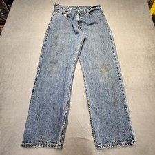 Levi's 550 Jeans Men's 31x29 Relaxed Fit Straight Leg Blue Denim Distressed