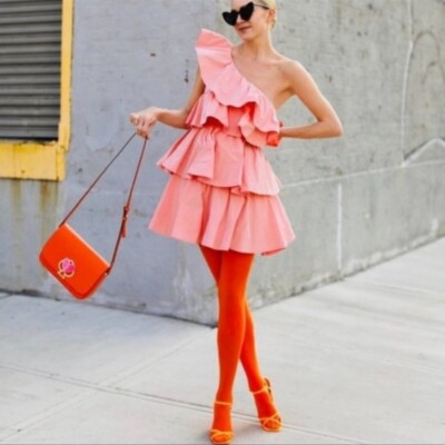 ZARA PINK RUFFLED ASYMMETRIC BIRTHDAY DRESS | eBay