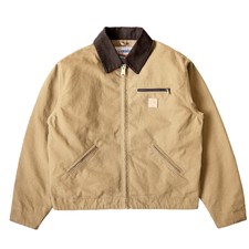 Canvas Jacket Men's Work Coat Vintage Casual Coat Retro Top Spring Wheat Color