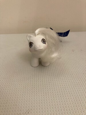 Vintage Rare My Little Pony  G1 1987 UK Exclusive Activity Club Baby All White