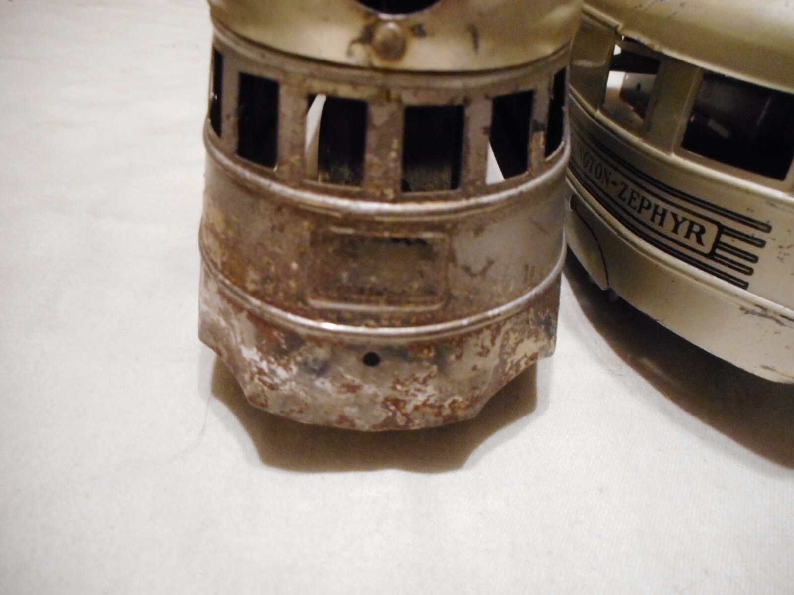 American Flyer 9900 Zephyr Tin Litho 5 Car Set w/Electric Motor