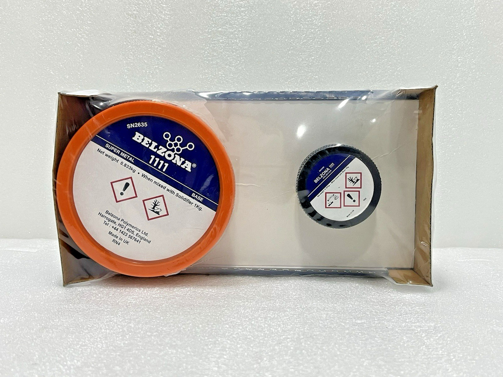 PACK OF 2 BELZONA 1111 SUPER METAL BASE AND SOLIDIFIRE 1KG