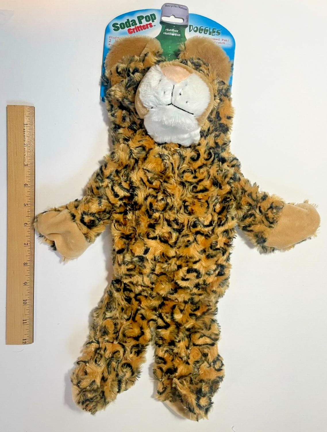 Doggles 2 liter plush dog toy-Leopard for Large dogs | eBay