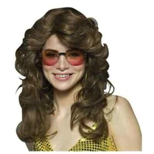 Rasta Imposta Brown Dancing Queen Wig Halloween Costume Adult Fake Hair Drag