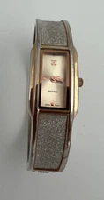Charming Charlie vintage 70s womens cuff watch NEW Battery works great