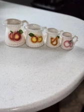 Vintage Ceramic Pitcher Measuring Cup Set