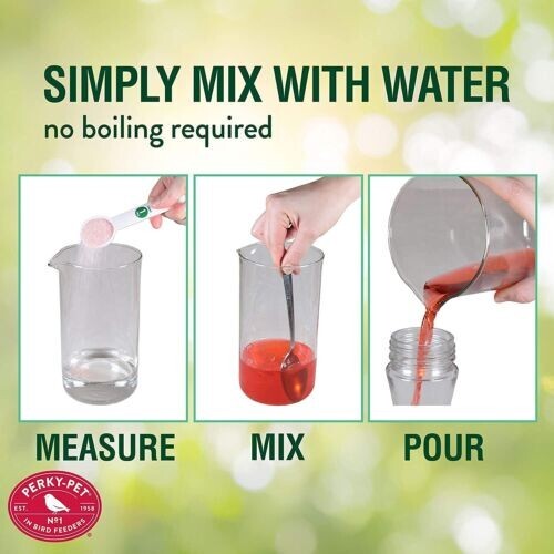 PerkyPet Hummingbird Red Nectar Food Concentrate Sucrose 2 Lb. Makes