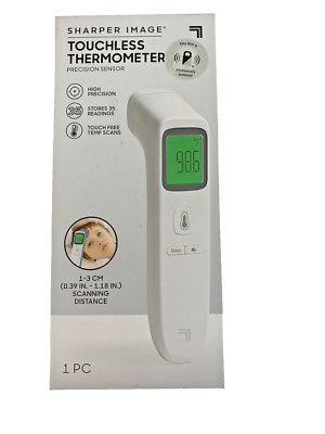 Sharper Image Touchless Thermometer High Precision Infrared Battery Powered New