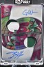 2022 Panini Spectra Dual Patch Autographs Garrett Wilson, Breece Hall /20 Pink