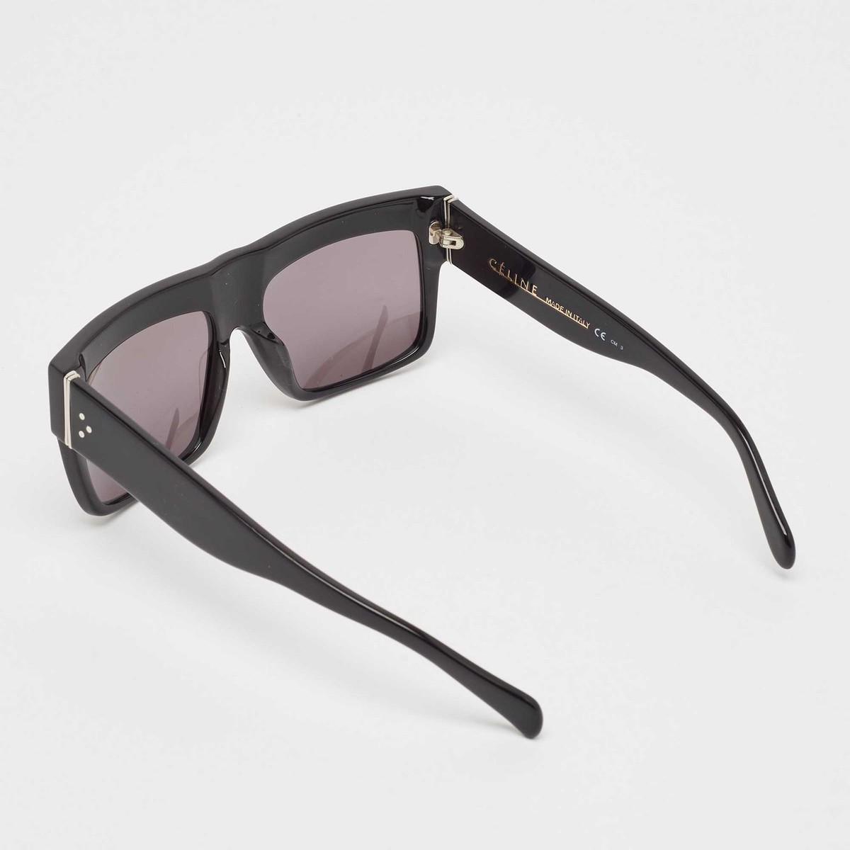 Celine BlackGrey CL41756 ZZ Top Rectangle Sunglasses | eBay
