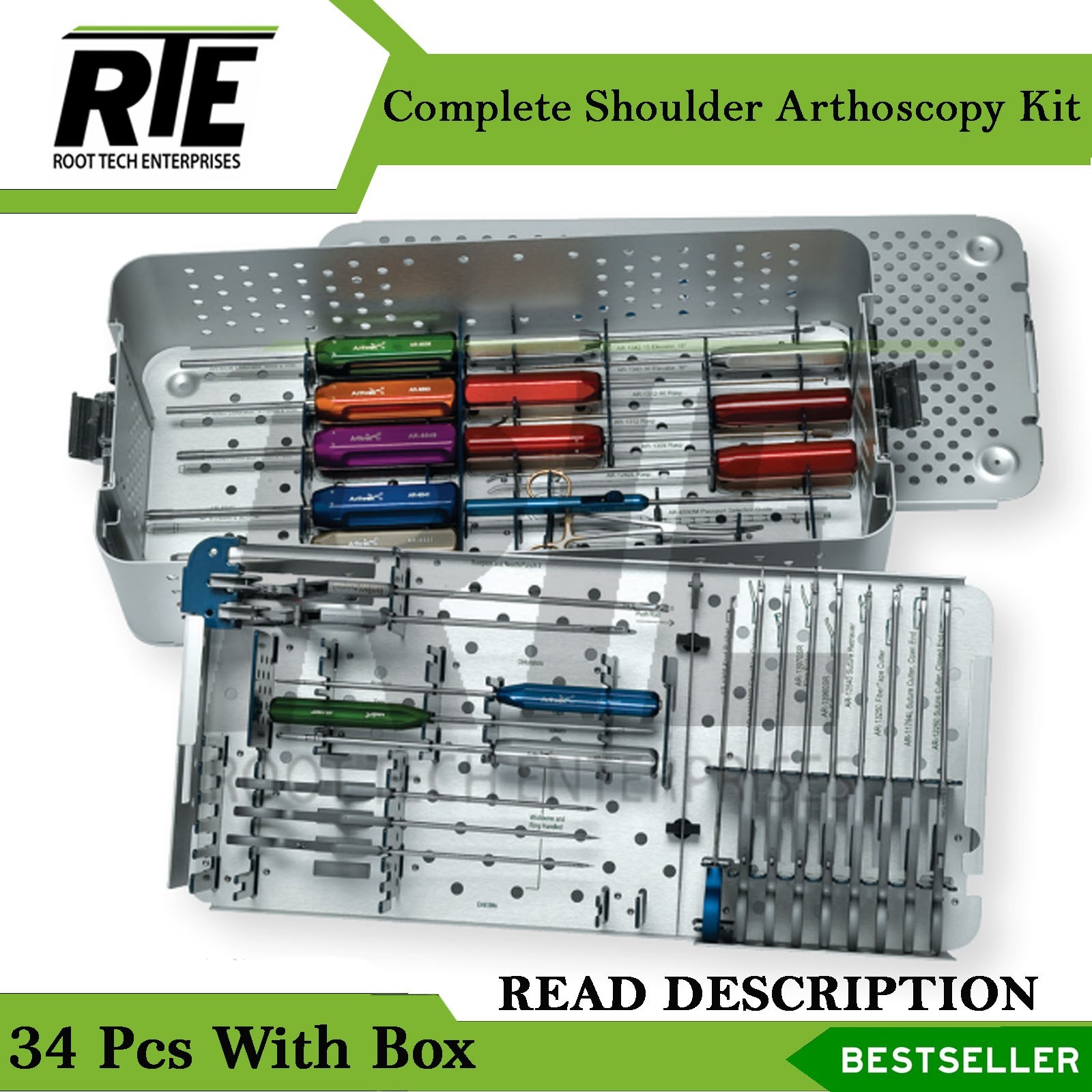 Shoulder Arthroscopy Instrument Set – Orthopedic Surgical Instruments ...