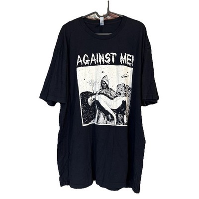 Against me! T-Shirt Band Y2K Punk Laura Jane Grace Fest Rock Death UFO 2XL