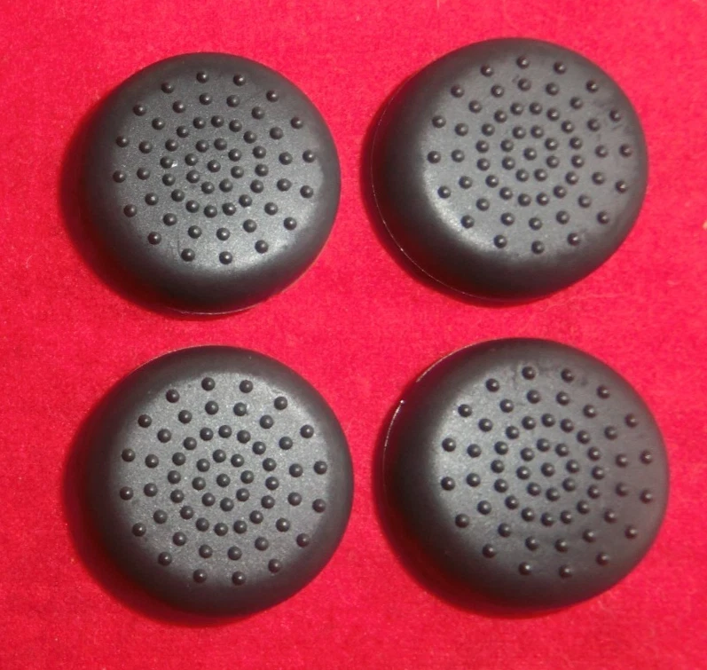 MARKENLOS PS4 Controller: 4 x Thumbstick Joystick Kappen Caps Silikon, Schwarz