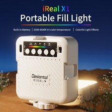 RGB Video Light Mini LED Camera Light 2000mAh Rechargable Fill Light LED US