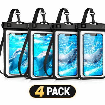 4er Pack Universal Wasserdicht Handytasche Unterwasser Case Cover Dry Bag Handy