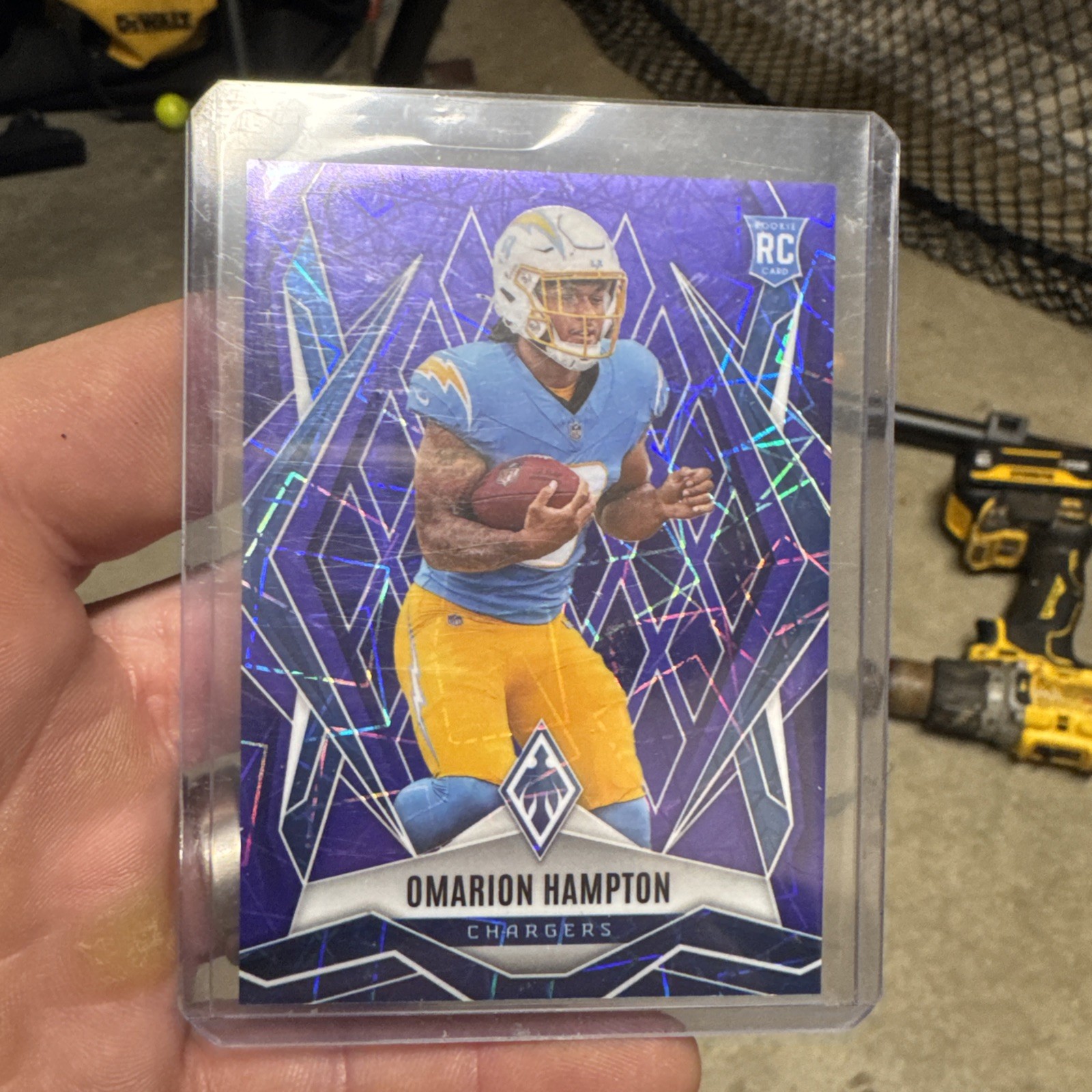 2025 Panini Phoenix - No. 192 Omarion Hampton Purple Lazer /99 (Rookie/RC)