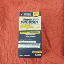 SUPER BETA PROSTATE ADVANCED VITAMIN SUPPLEMENT 60 CAPLETS EXP 03/28