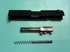 USED OEM WALTHER PK380 COMPLETE SLIDE BARREL GUIDE ROD SPRING FIRING PIN BLACK