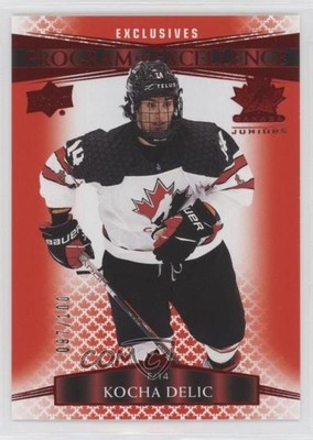 2022 Team Canada Juniors Program of Excellence UD Exclusives Kocha Delic 0bn4