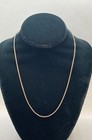 Sterling Silver 925 Snake Chain Necklace 20" & Two-Finger Ring Size 8 Set — photo 3