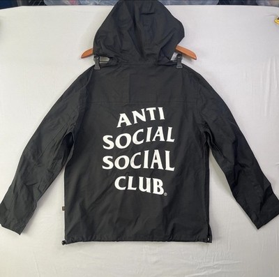 Alpha Industries × Anti Social Social Club Jacket Men Small Black Hooded Tactial