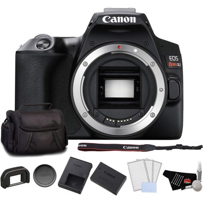 Canon EOS Rebel SL3 DSLR Camera (Black, Body Only) Bundle +LCD Screen Protectors