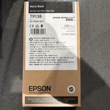 Epson T9138 UltraChrome HDX Matte Black Ink Cartridge 200mL