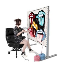 Kerty 55 Inches Rug Tufting Frame, Aluminum Metal Tufting Frame Kit for Rug M...