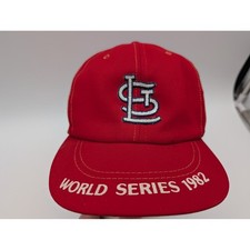 Vintage St Louis Cardinals 1982 World Series Hat Red MLB Annco Snapback Medium