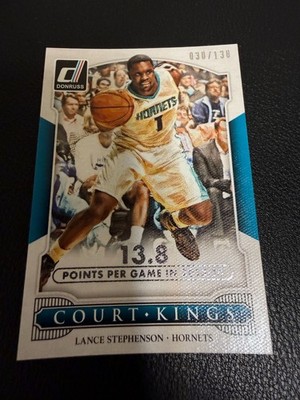 2014-15 Donruss Court Kings Lance Stephenson 030/138