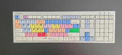 LogicKeyboard Avid Media Composer Wireless Keyboard PC USB For Parts Not Working