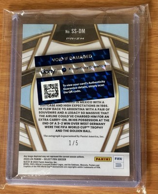 2023-24 PANINI SELECT FIFA DIEGO MARADONA AUTO 1/5 | eBay