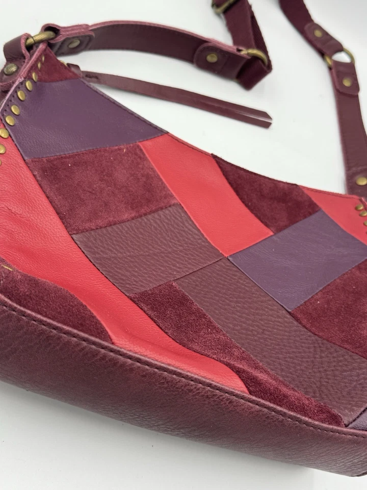 Bandolera/bolso de hombro hobo de cuero retazos Silverlake THE SAK rojos boho-chic Foto 2 de 4