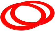 IMPRESA 2-Pack Flush Valve Seal Replacements - Red Rubber Round - 