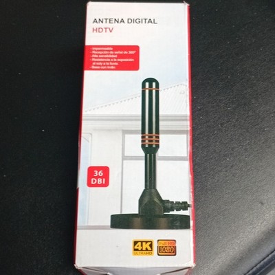 Antena Digital HDTV 36dBi 360° Signal HD TV Weather Resistant Magnetic Base