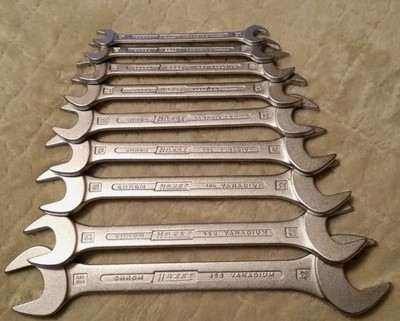 Hazet #450 Open Ended Wrench set,Crom-Vanadium, mint cond.1 owner,lo as I can go
