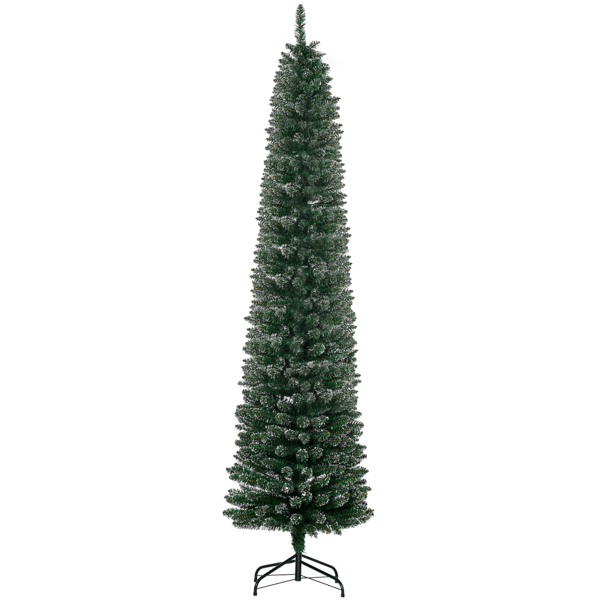 7.5ft Artificial Snow Dipped Christmas Tree Home Decoration Green - Image 3