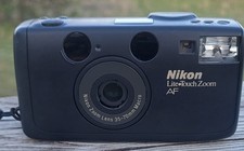 Nikon Lite-Touch Zoom AF Black Built-in-Flash 35mm Point  Shoot Film Camera